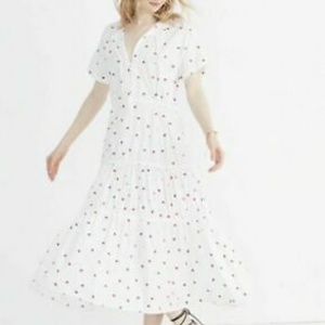 Madewell embroidered strawberry dress